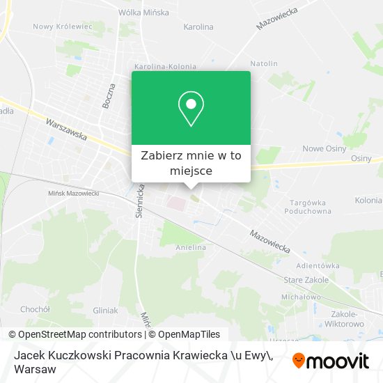 Mapa Jacek Kuczkowski Pracownia Krawiecka \u Ewy\