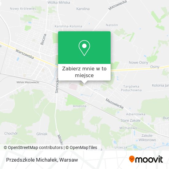 Mapa Przedszkole Michałek