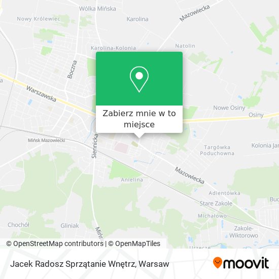 Mapa Jacek Radosz Sprzątanie Wnętrz