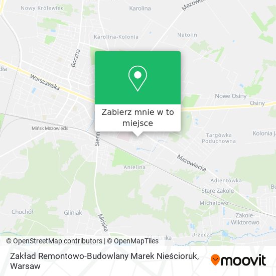 Mapa Zakład Remontowo-Budowlany Marek Nieścioruk