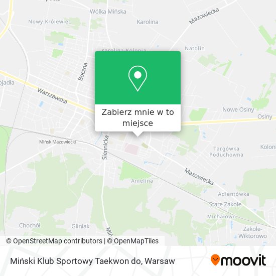 Mapa Miński Klub Sportowy Taekwon do