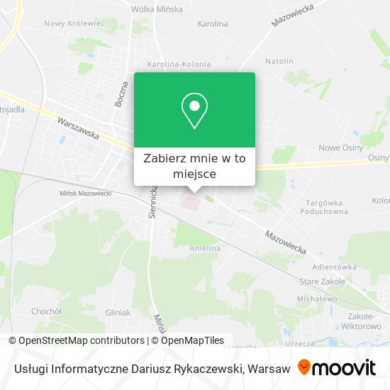 Mapa Usługi Informatyczne Dariusz Rykaczewski