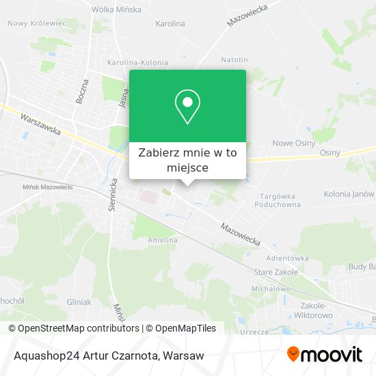 Mapa Aquashop24 Artur Czarnota