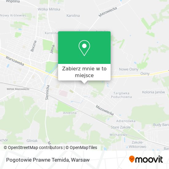 Mapa Pogotowie Prawne Temida