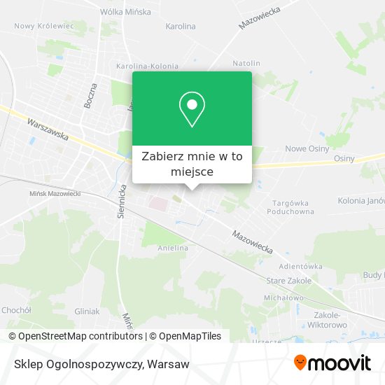 Mapa Sklep Ogolnospozywczy