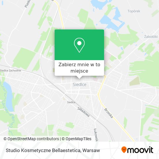 Mapa Studio Kosmetyczne Bellaestetica