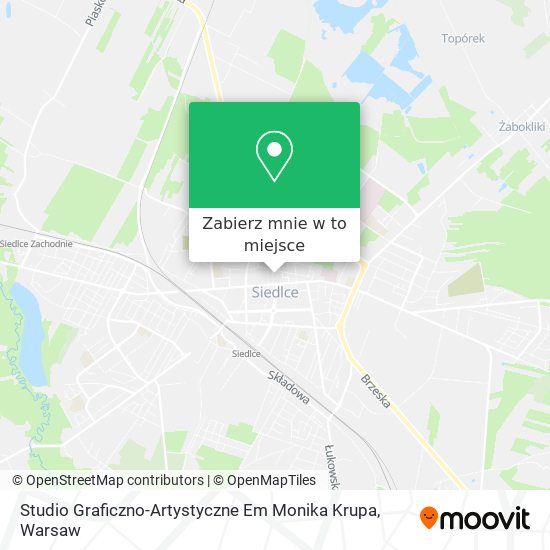 Mapa Studio Graficzno-Artystyczne Em Monika Krupa