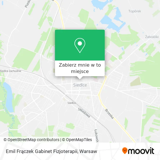Mapa Emil Frączek Gabinet Fizjoterapii