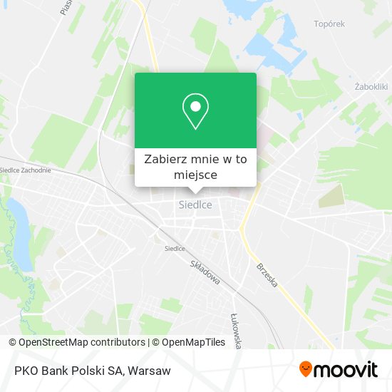 Mapa PKO Bank Polski SA