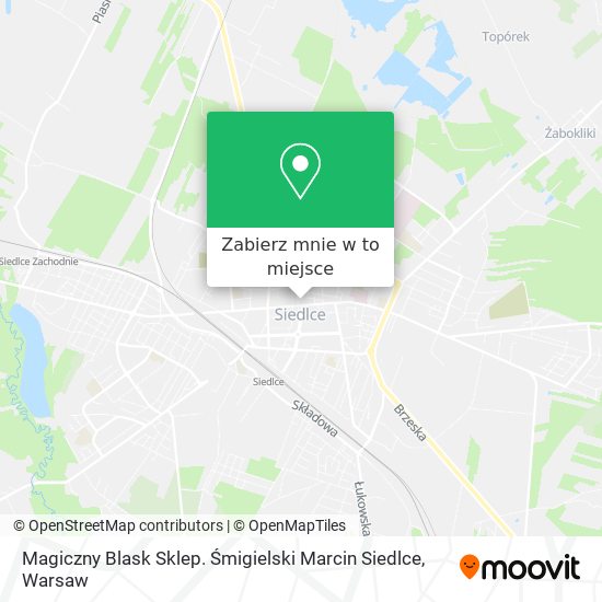 Mapa Magiczny Blask Sklep. Śmigielski Marcin Siedlce