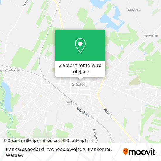 Mapa Bank Gospodarki Żywnościowej S.A. Bankomat