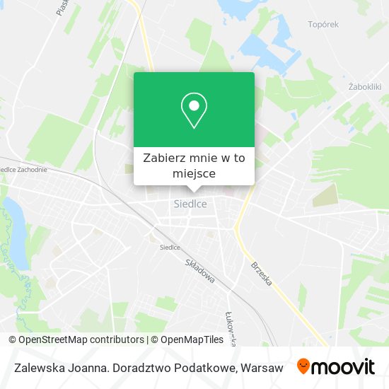 Mapa Zalewska Joanna. Doradztwo Podatkowe