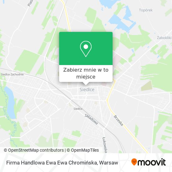 Mapa Firma Handlowa Ewa Ewa Chromińska