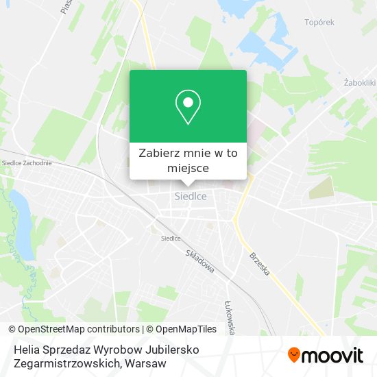 Mapa Helia Sprzedaz Wyrobow Jubilersko Zegarmistrzowskich