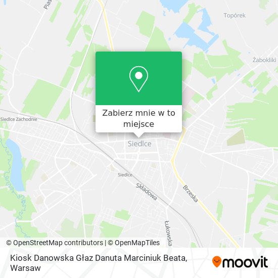 Mapa Kiosk Danowska Głaz Danuta Marciniuk Beata