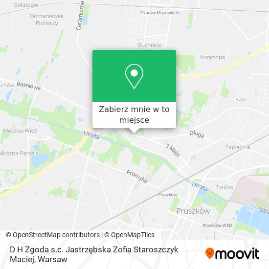 Mapa D H Zgoda s.c. Jastrzębska Zofia Staroszczyk Maciej