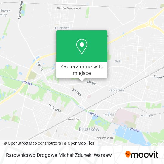 Mapa Ratownictwo Drogowe Michał Zdunek