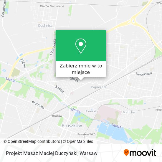 Mapa Projekt Masaż Maciej Duczyński