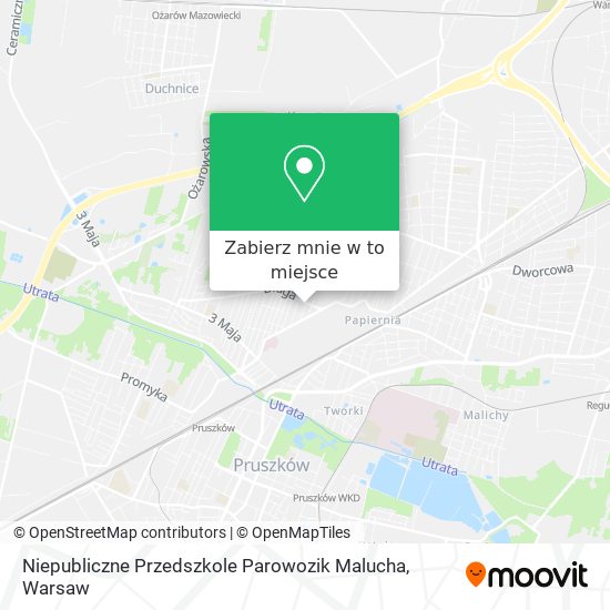 Mapa Niepubliczne Przedszkole Parowozik Malucha