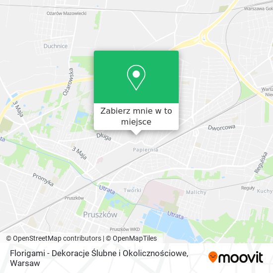 Mapa Florigami - Dekoracje Ślubne i Okolicznościowe