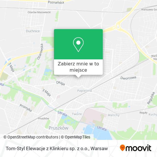 Mapa Tom-Styl Elewacje z Klinkieru sp. z o.o.