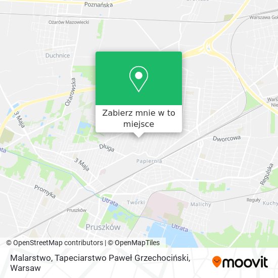 Mapa Malarstwo, Tapeciarstwo Paweł Grzechociński