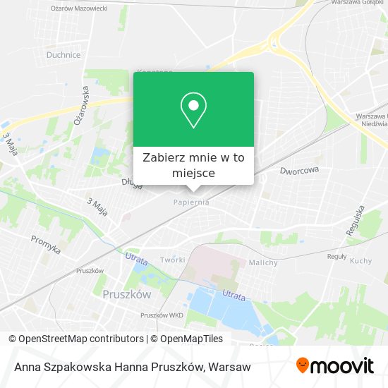 Mapa Anna Szpakowska Hanna Pruszków