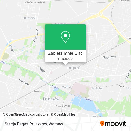 Mapa Stacja Pegas Pruszków