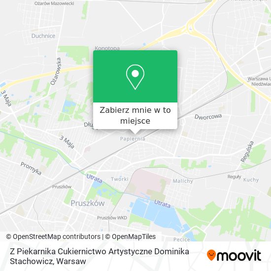 Mapa Z Piekarnika Cukiernictwo Artystyczne Dominika Stachowicz