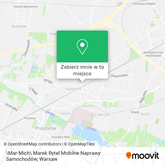 Mapa \Mar-Mich\ Marek Rytel Mobilne Naprawy Samochodów