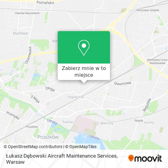 Mapa Łukasz Dębowski Aircraft Maintenance Services