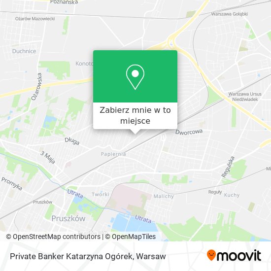 Mapa Private Banker Katarzyna Ogórek