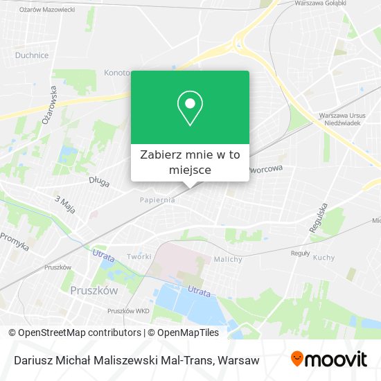 Mapa Dariusz Michał Maliszewski Mal-Trans