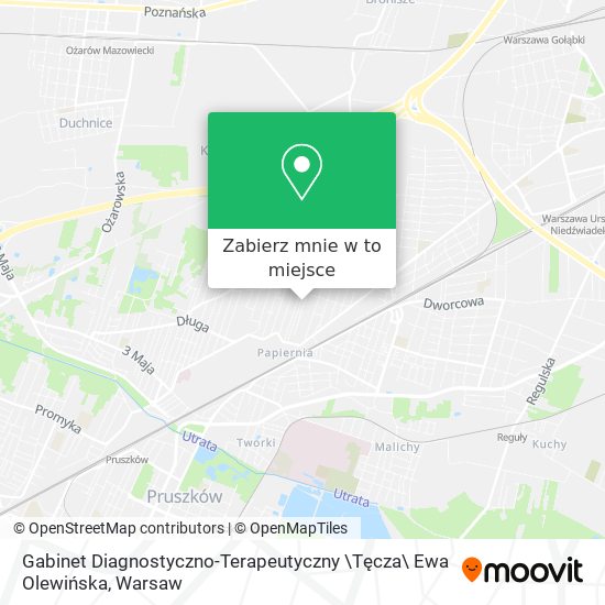 Mapa Gabinet Diagnostyczno-Terapeutyczny \Tęcza\ Ewa Olewińska