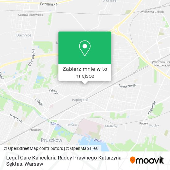 Mapa Legal Care Kancelaria Radcy Prawnego Katarzyna Sęktas