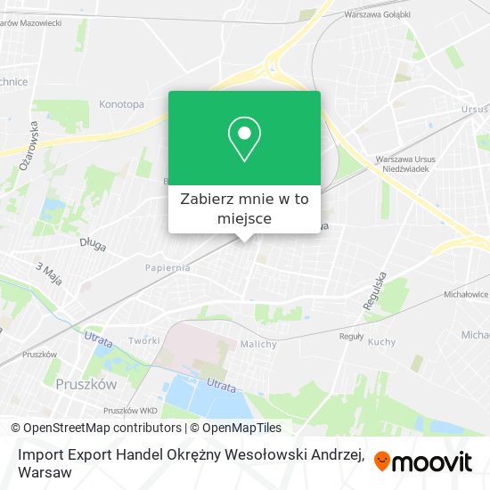 Mapa Import Export Handel Okrężny Wesołowski Andrzej