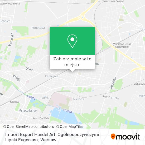 Mapa Import Export Handel Art. Ogólnospożywczymi Lipski Eugeniusz