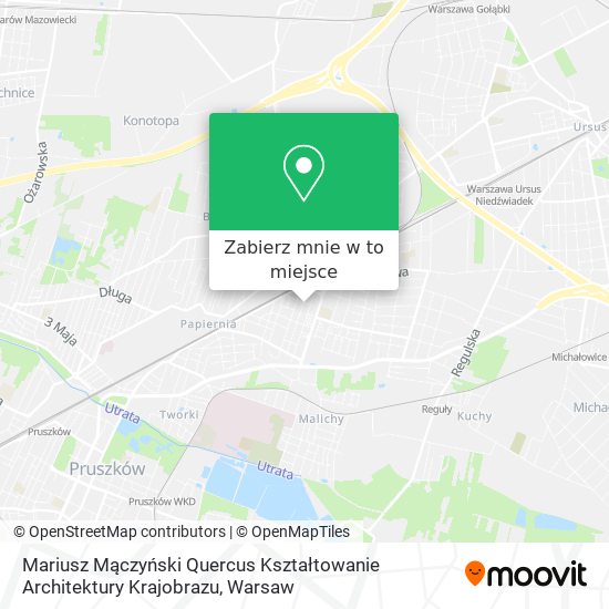 Mapa Mariusz Mączyński Quercus Kształtowanie Architektury Krajobrazu