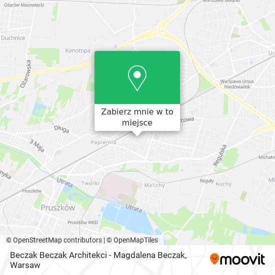 Mapa Beczak Beczak Architekci - Magdalena Beczak