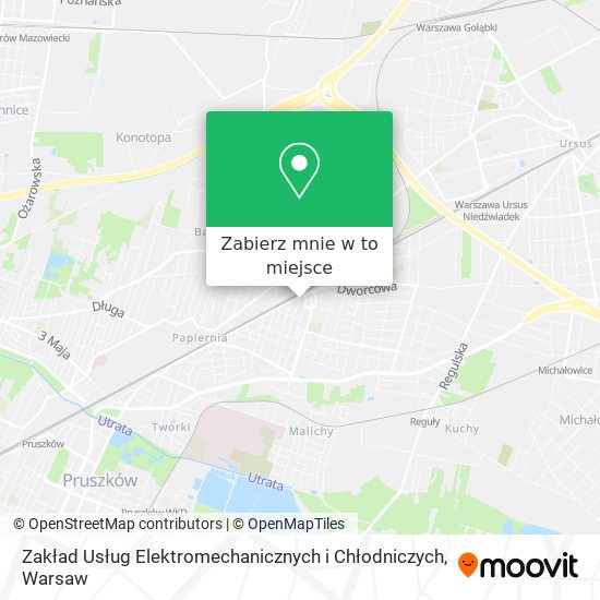 Mapa Zakład Usług Elektromechanicznych i Chłodniczych