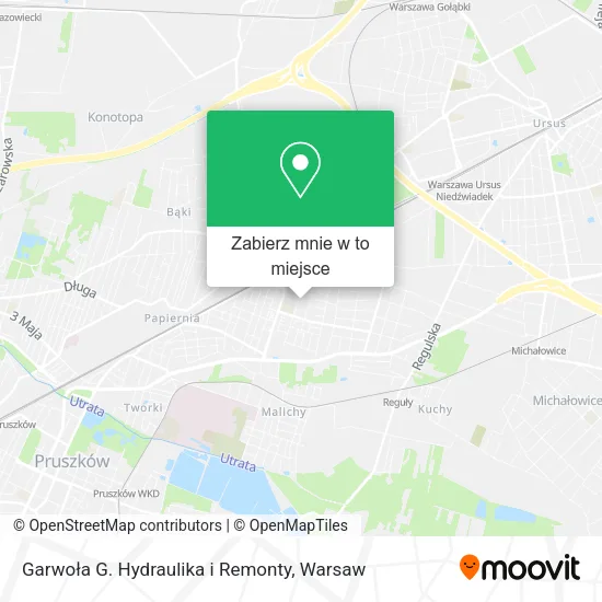 Mapa Garwoła G. Hydraulika i Remonty