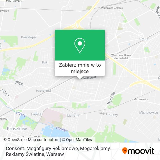 Mapa Consent. Megafigury Reklamowe, Megareklamy, Reklamy Świetlne