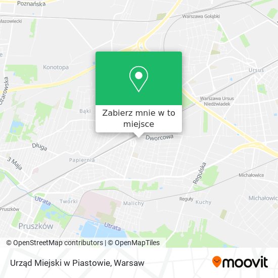 Mapa Urząd Miejski w Piastowie