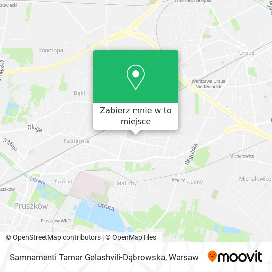 Mapa Samnamenti Tamar Gelashvili-Dąbrowska