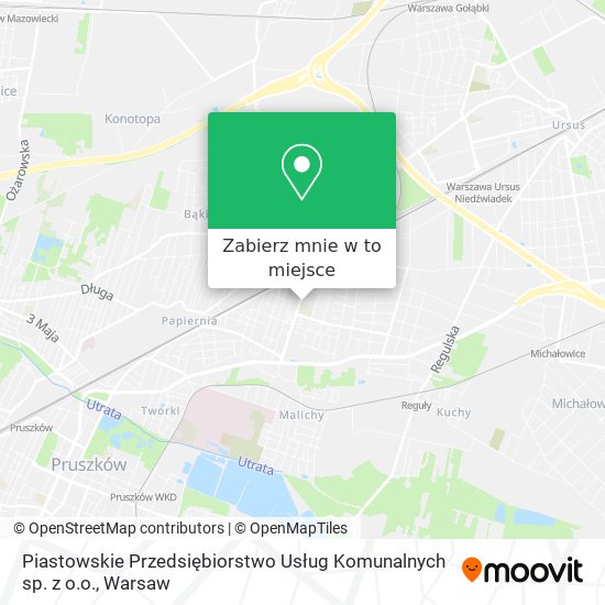 Mapa Piastowskie Przedsiębiorstwo Usług Komunalnych sp. z o.o.