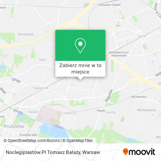 Mapa Noclegipiastów.Pl Tomasz Bałazy