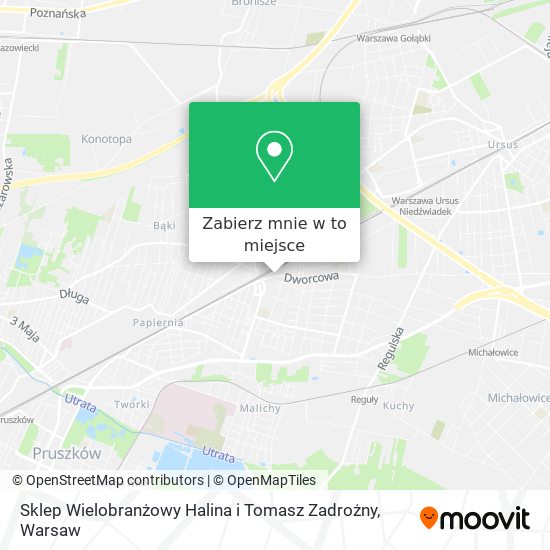 Mapa Sklep Wielobranżowy Halina i Tomasz Zadrożny