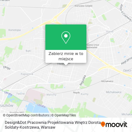 Mapa Design&Dot Pracownia Projektowania Wnętrz Dorota Soldaty-Kostrzewa