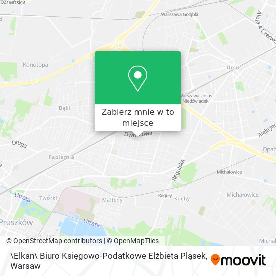 Mapa \Elkan\ Biuro Księgowo-Podatkowe Elżbieta Pląsek