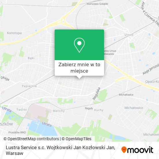 Mapa Lustra Service s.c. Wojtkowski Jan Kozłowski Jan